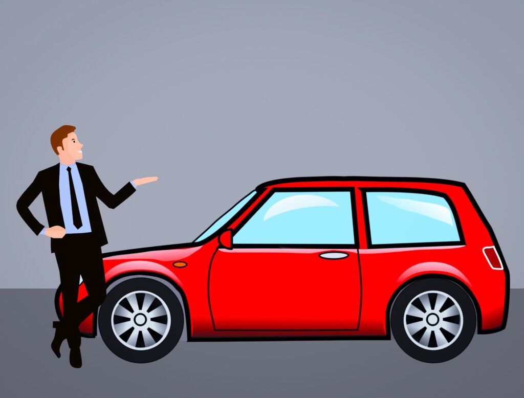 la voiture du commercial